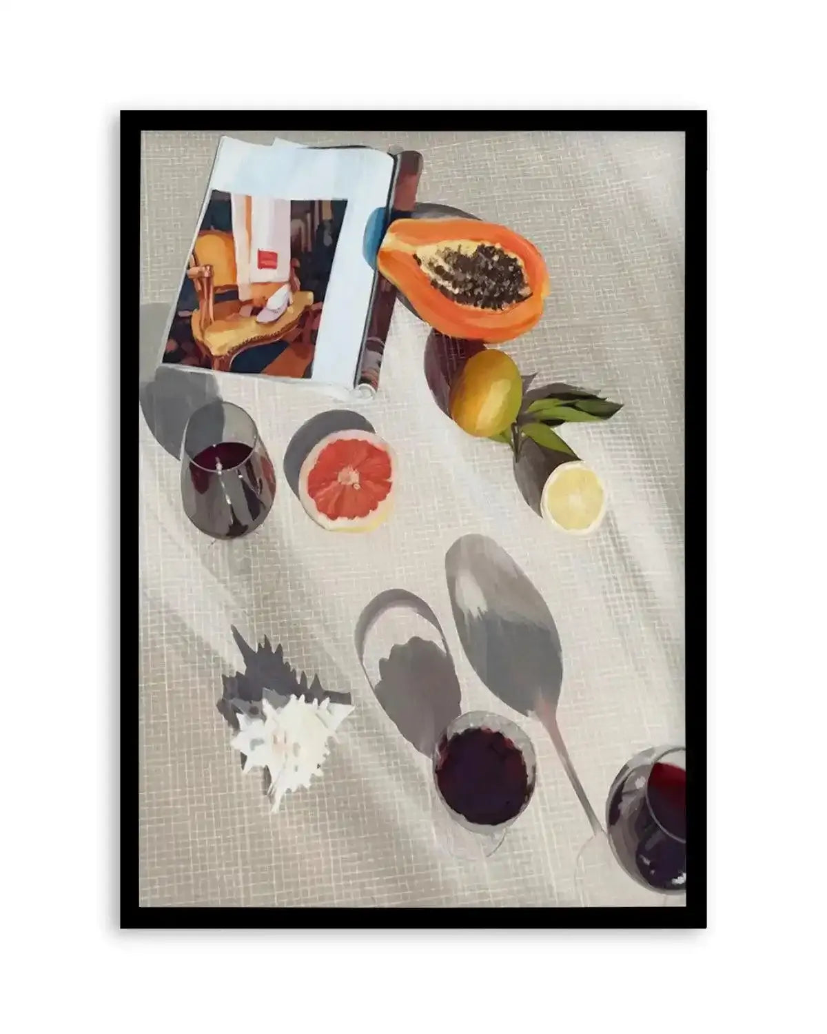 Afternoon Pinot Noir I Art Print from Olive et Oriel where you can shop wallpaper and artworks online