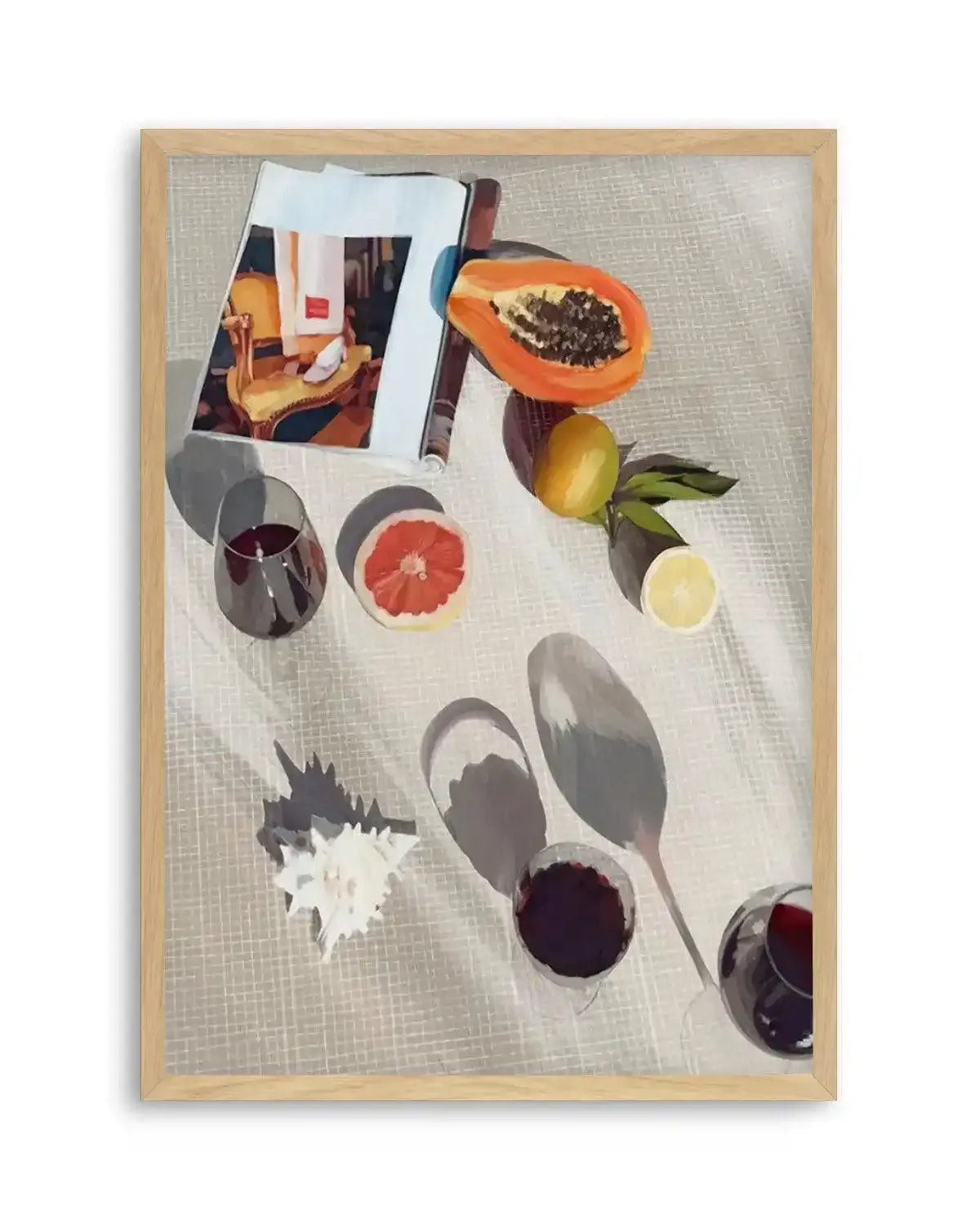 Afternoon Pinot Noir I Art Print from Olive et Oriel where you can shop wallpaper and artworks online