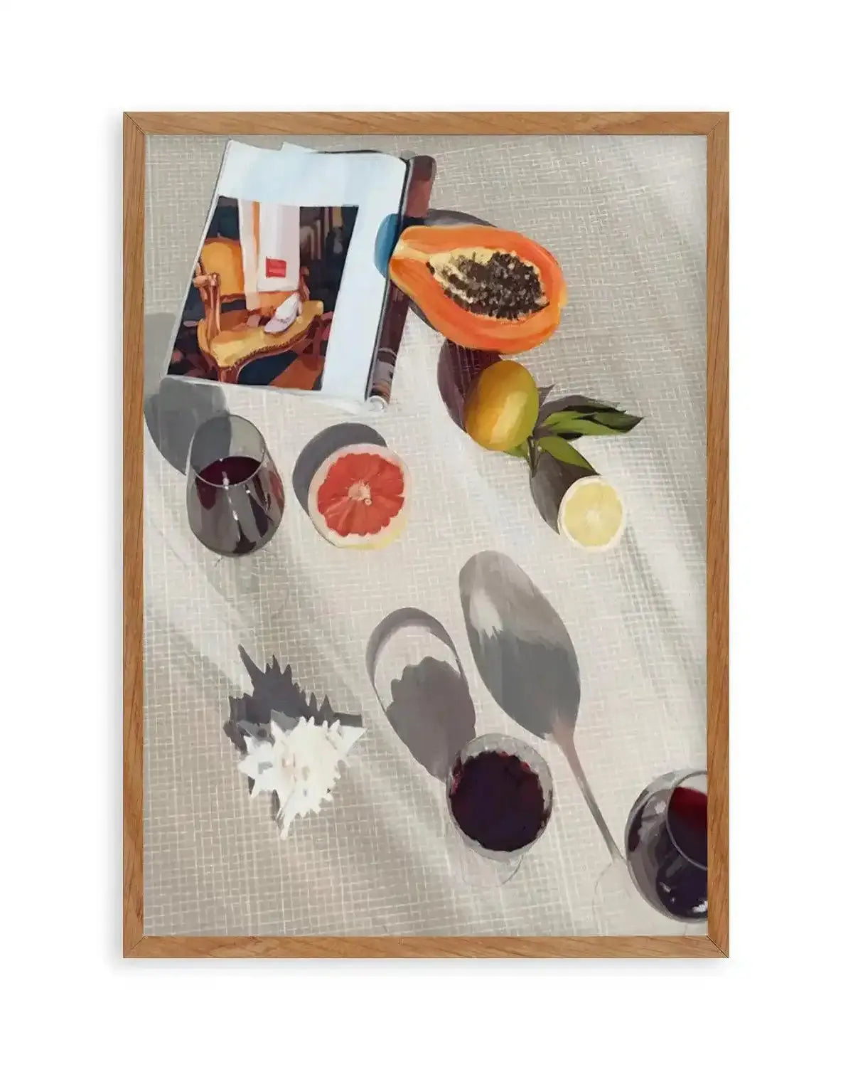 Afternoon Pinot Noir I Art Print from Olive et Oriel where you can shop wallpaper and artworks online