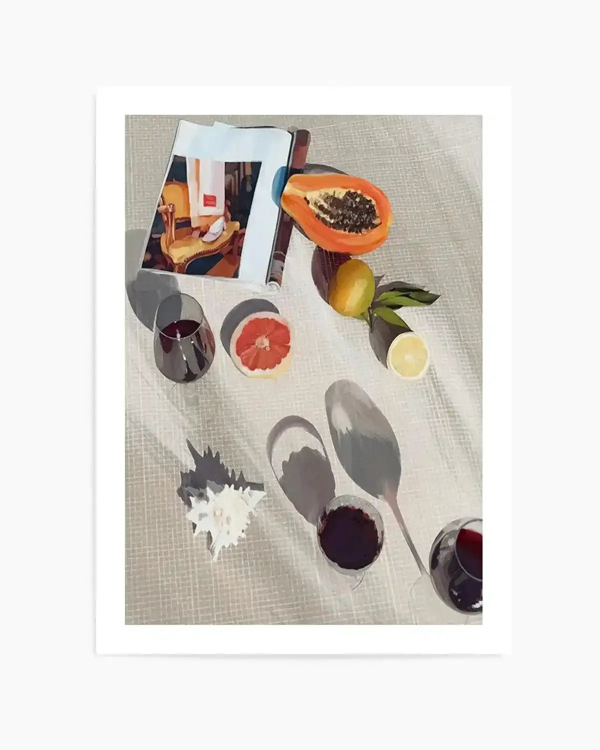 Afternoon Pinot Noir I Art Print from Olive et Oriel where you can shop wallpaper and artworks online