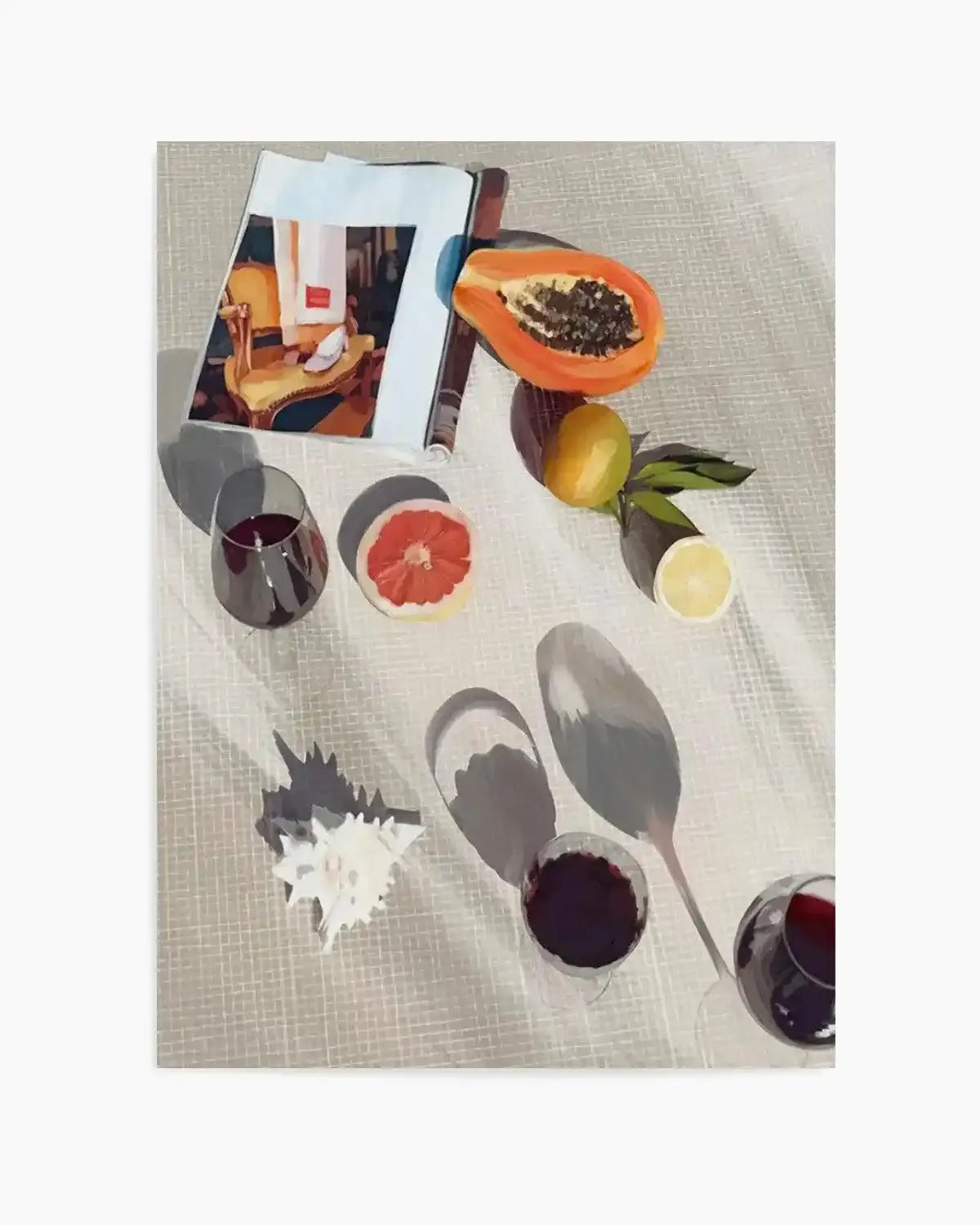 Afternoon Pinot Noir I Art Print from Olive et Oriel where you can shop wallpaper and artworks online