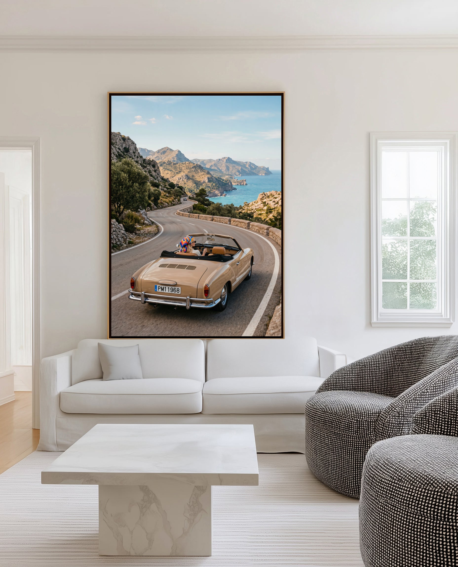 Afternoon View I | Framed Canvas Art Print
