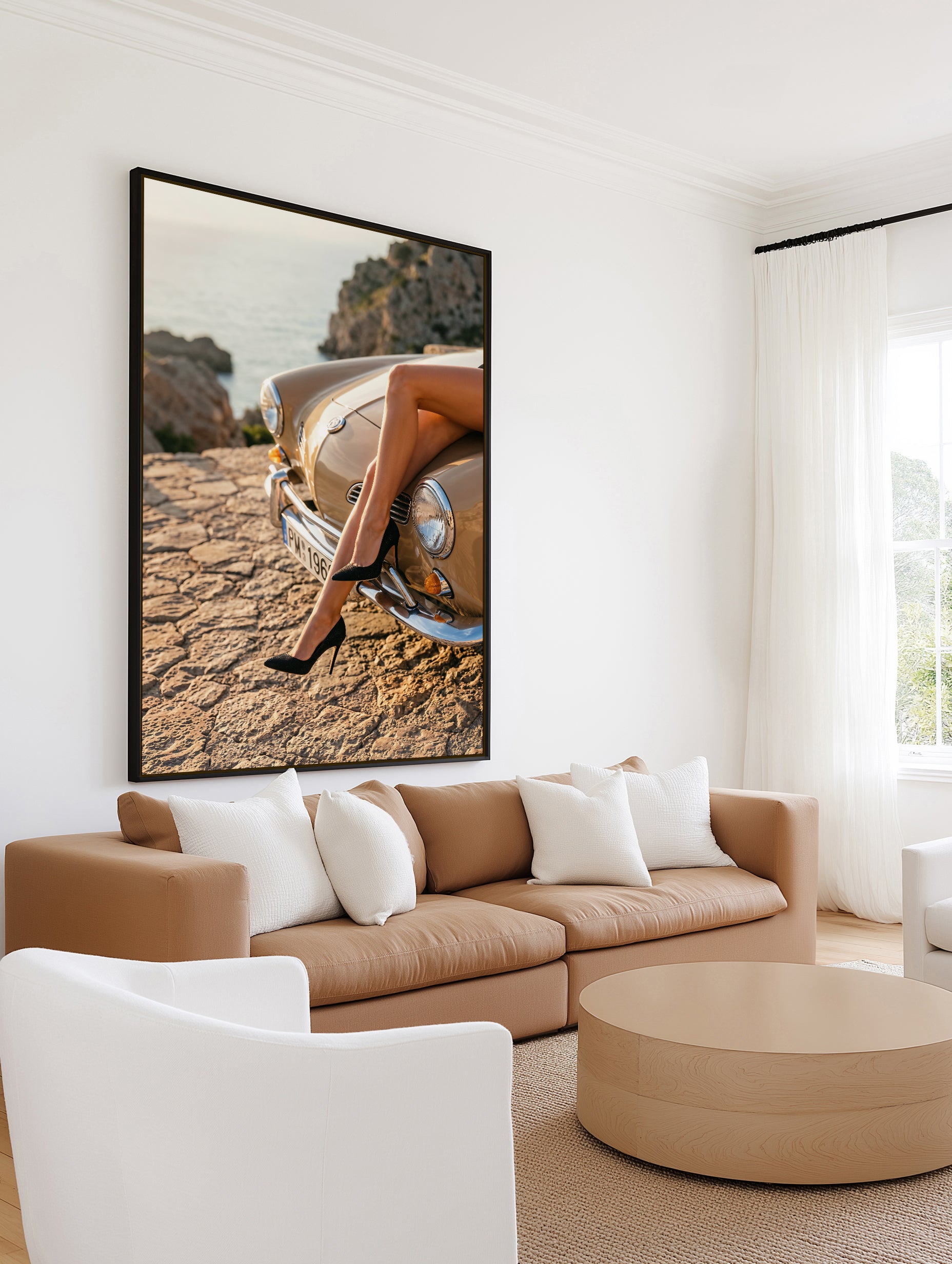 Afternoon View II | Framed Canvas Art Print