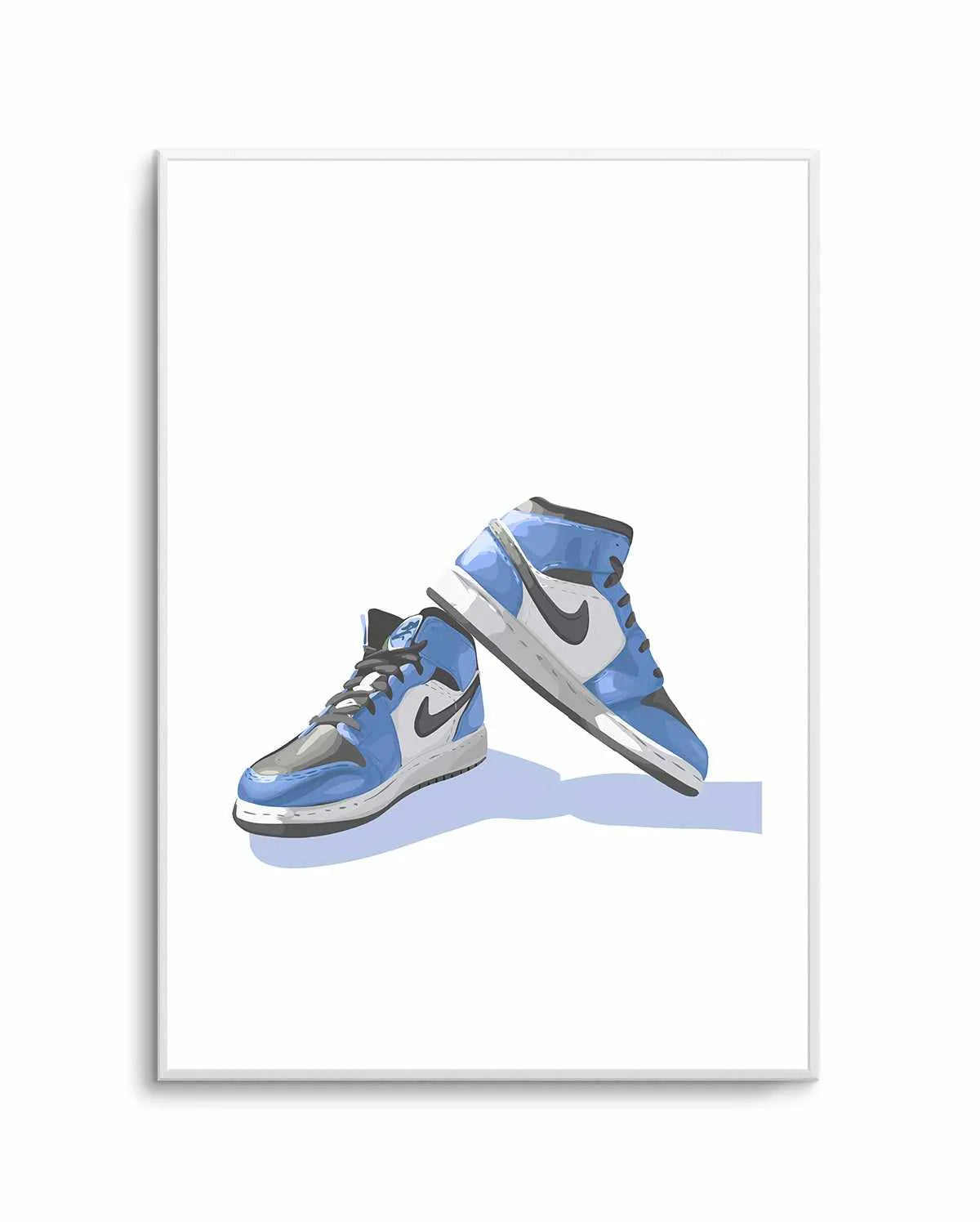 Air Jordans Blue | Art Print from Olive et Oriel where you can shop wallpaper and artworks online