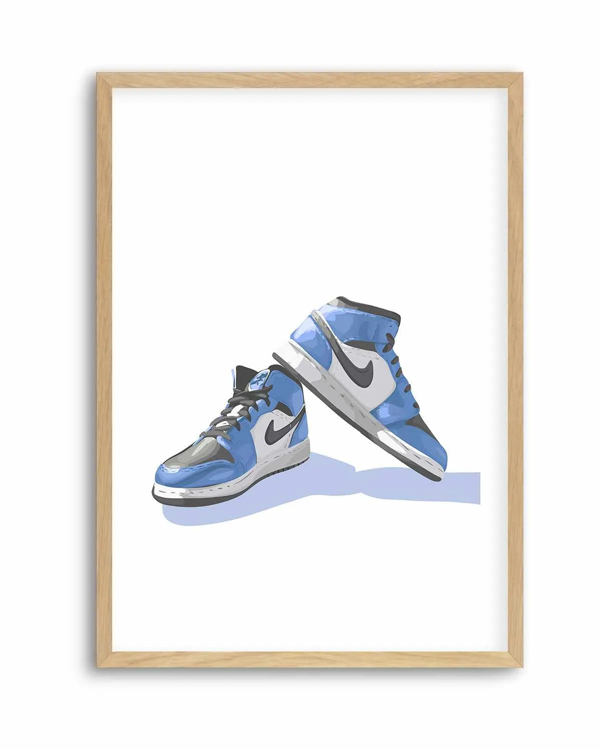 Air Jordans Blue | Art Print from Olive et Oriel where you can shop wallpaper and artworks online