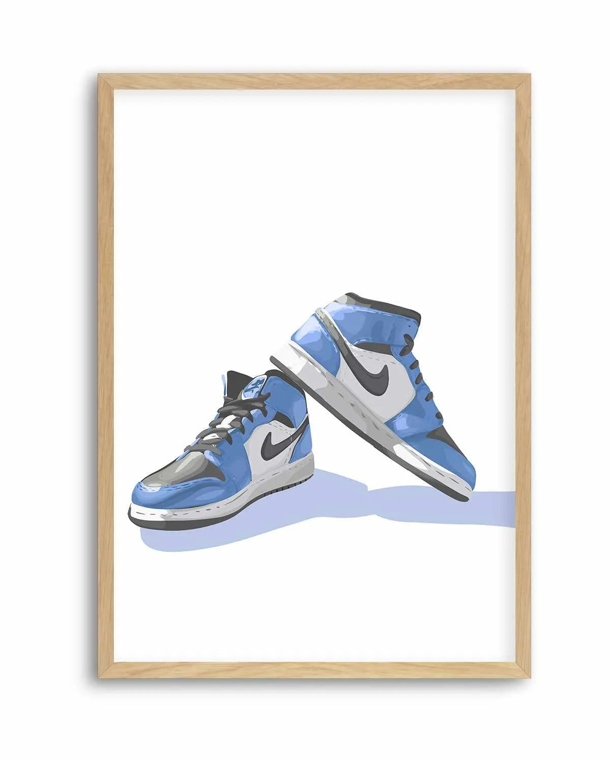 Air Jordans Blue | Art Print from Olive et Oriel where you can shop wallpaper and artworks online