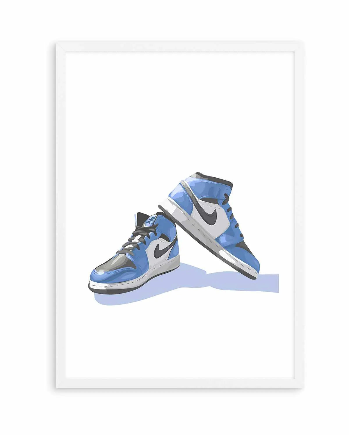 Air Jordans Blue | Art Print from Olive et Oriel where you can shop wallpaper and artworks online
