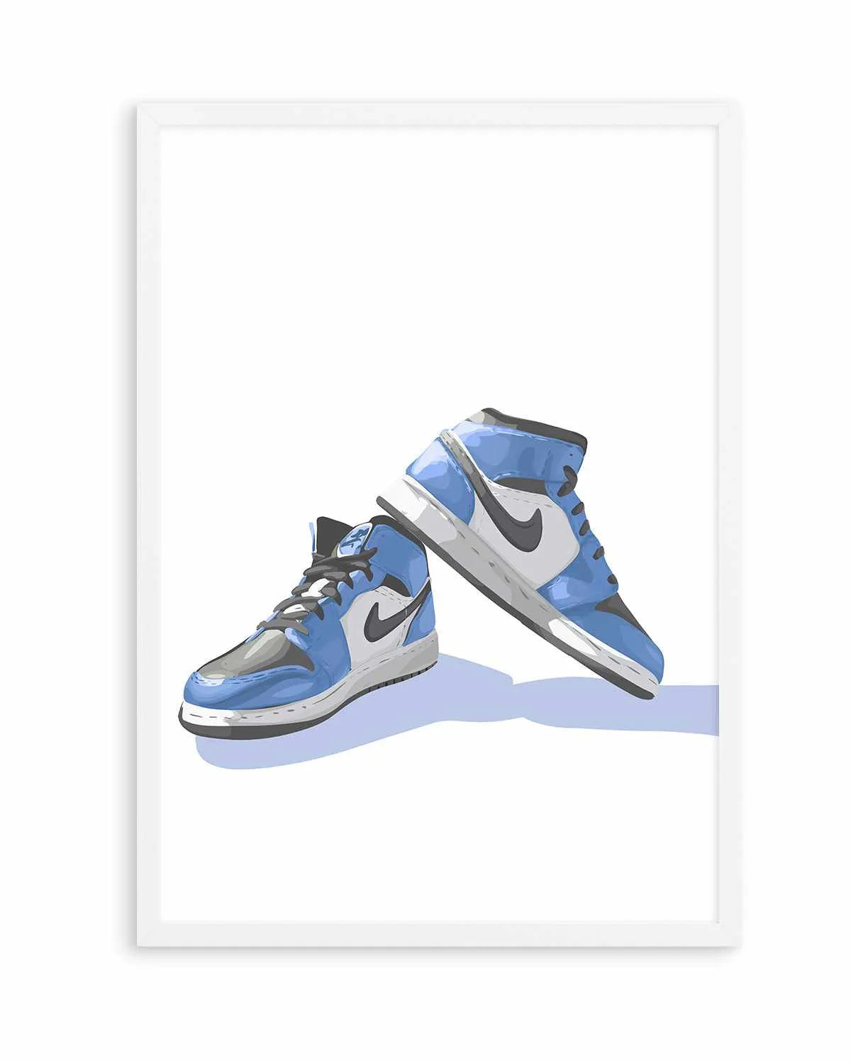 Air Jordans Blue | Art Print from Olive et Oriel where you can shop wallpaper and artworks online