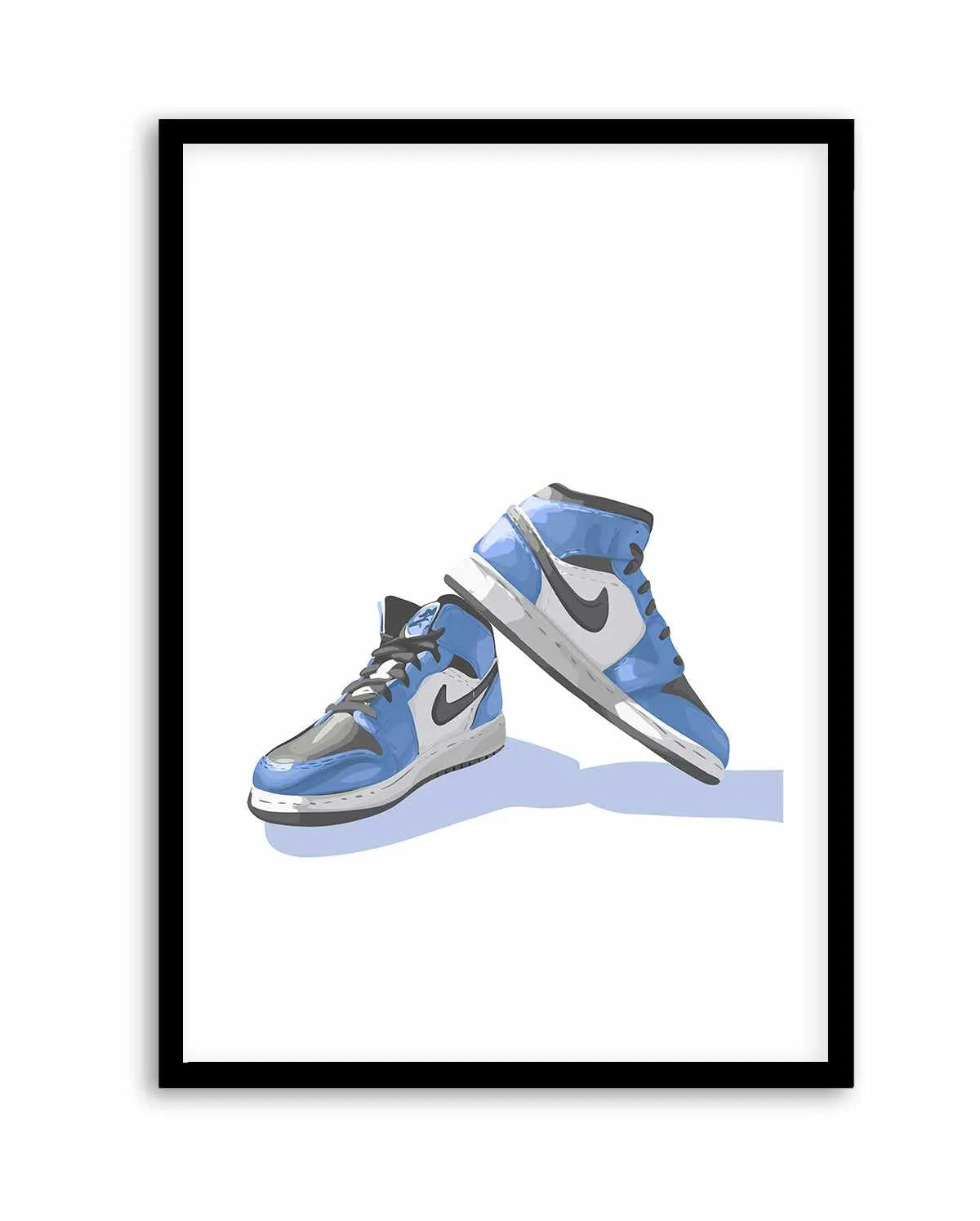 Air Jordans Blue | Art Print from Olive et Oriel where you can shop wallpaper and artworks online