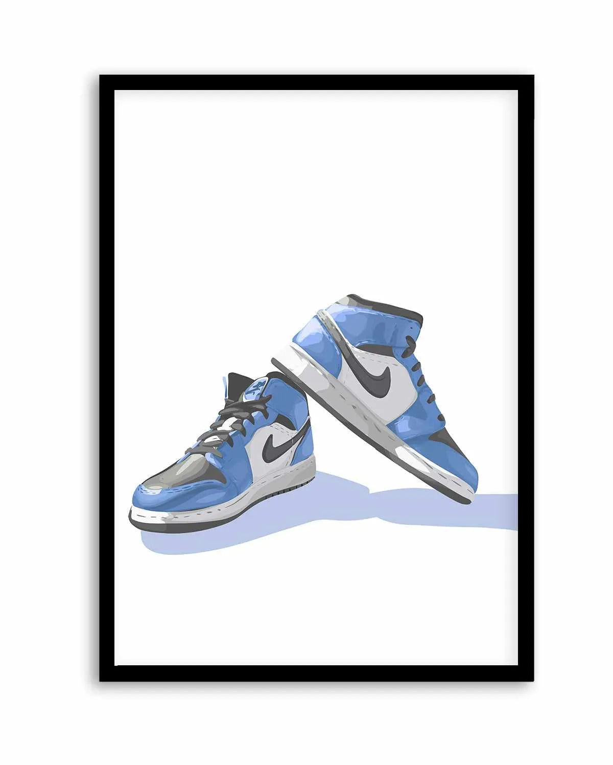 Air Jordans Blue | Art Print from Olive et Oriel where you can shop wallpaper and artworks online