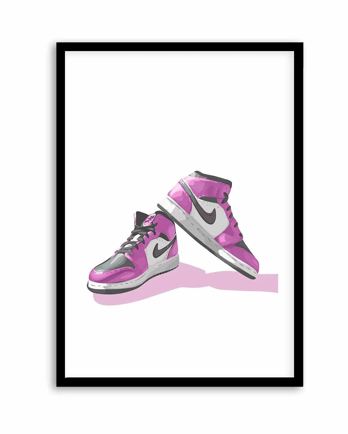 Air Jordans Pink | Art Print from Olive et Oriel where you can shop wallpaper and artworks online