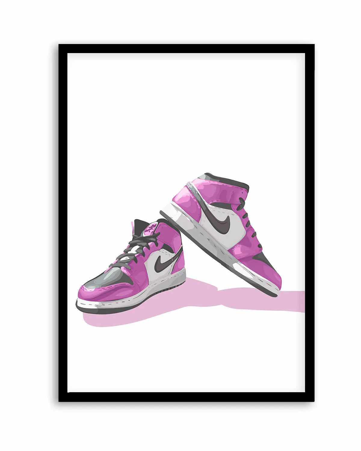Air Jordans Pink | Art Print from Olive et Oriel where you can shop wallpaper and artworks online