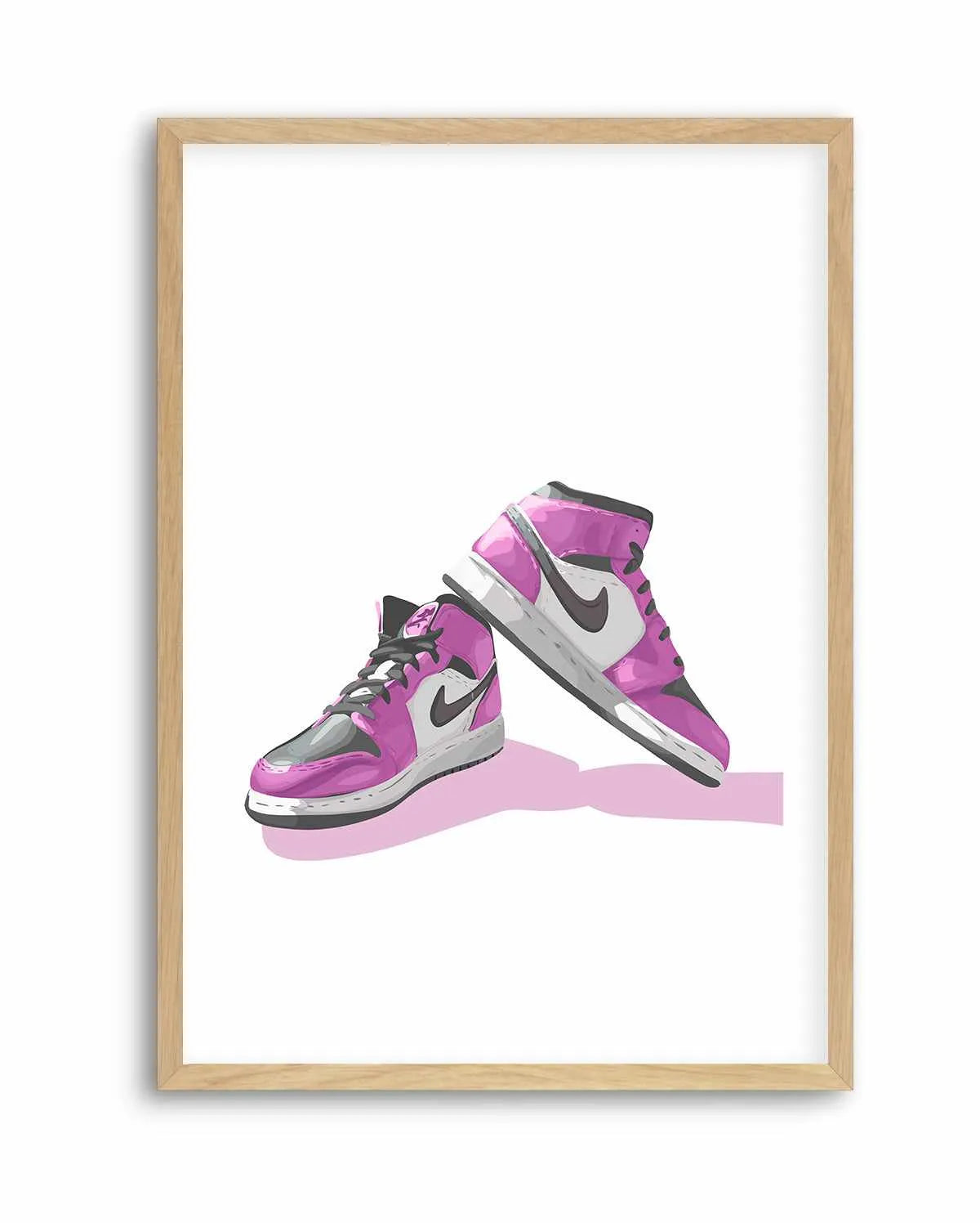 Air Jordans Pink | Art Print from Olive et Oriel where you can shop wallpaper and artworks online
