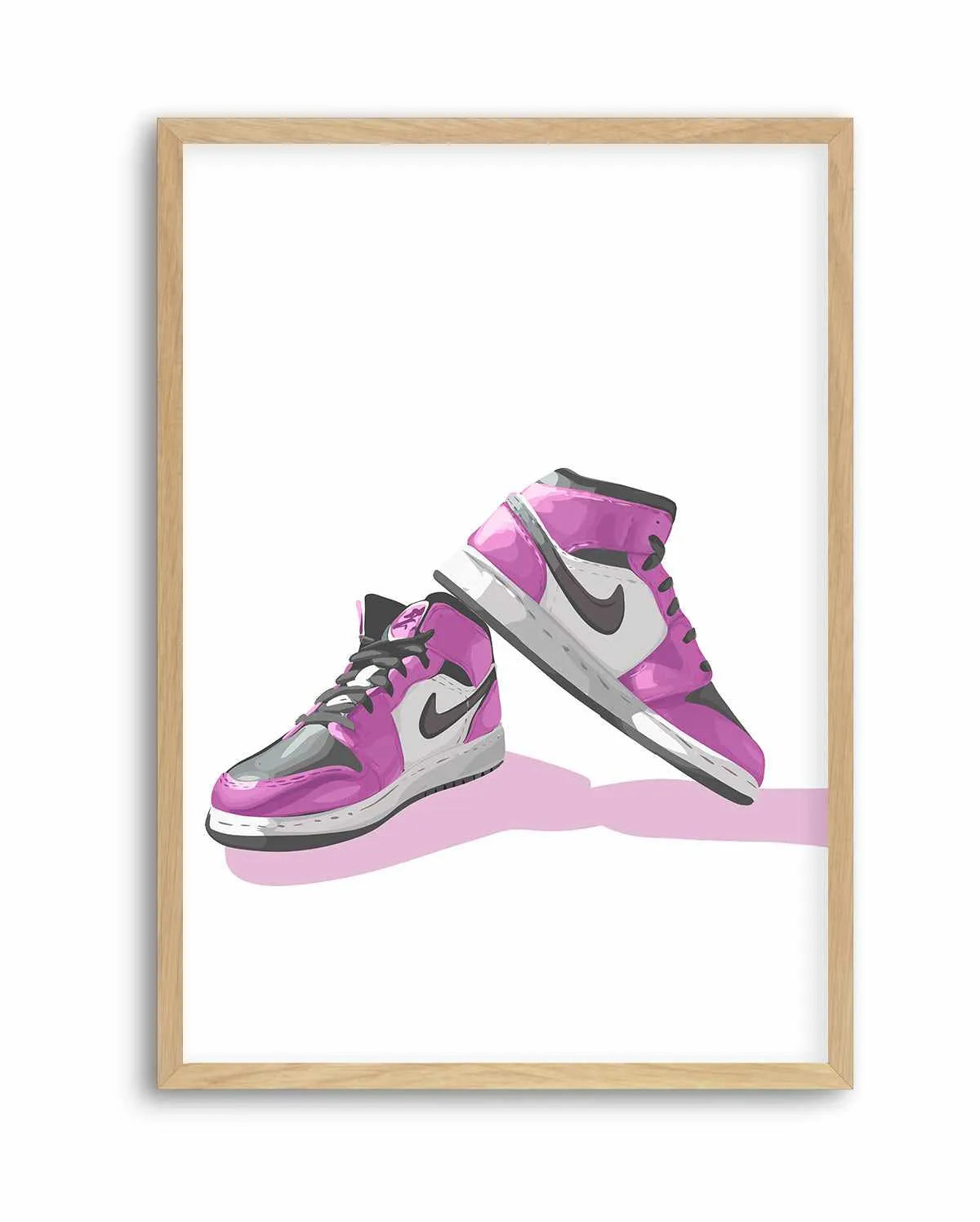 Air Jordans Pink | Art Print from Olive et Oriel where you can shop wallpaper and artworks online