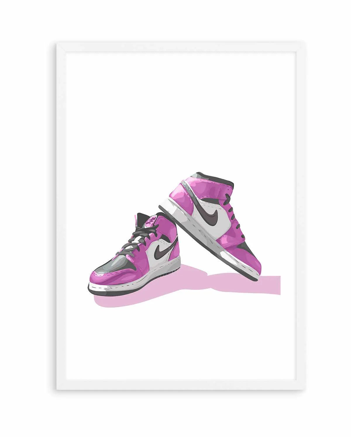 Air Jordans Pink | Art Print from Olive et Oriel where you can shop wallpaper and artworks online