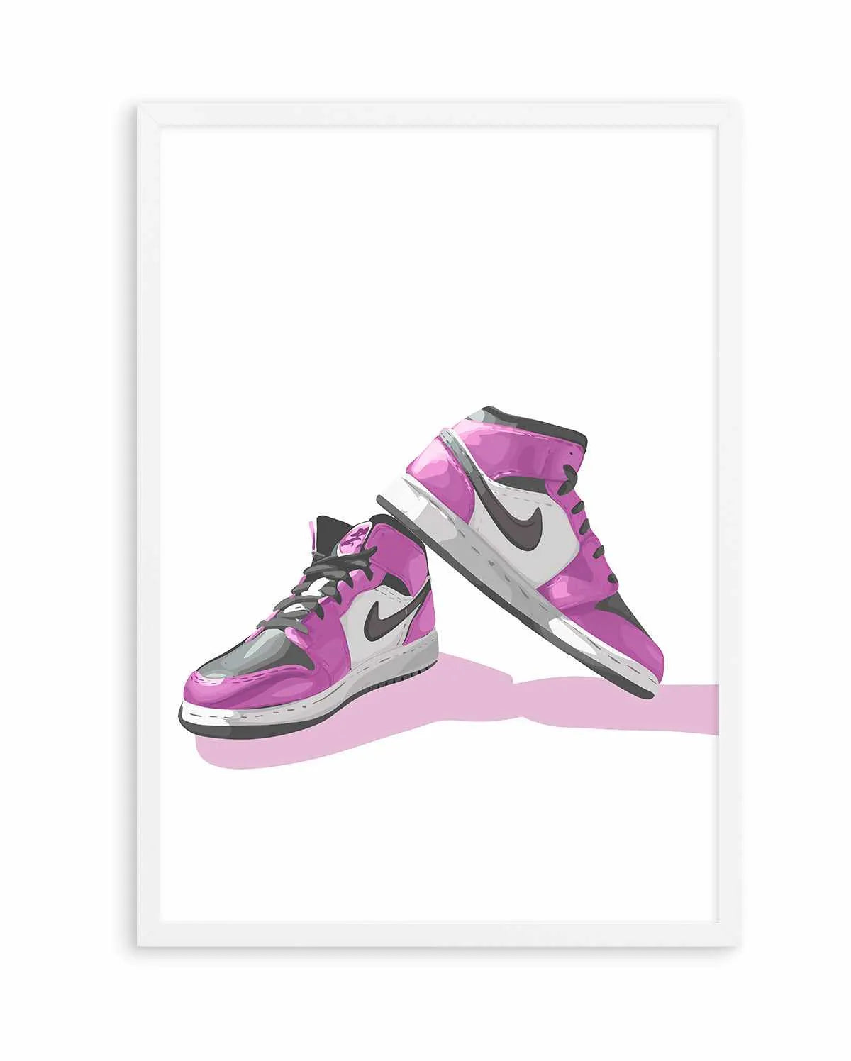 Air Jordans Pink | Art Print from Olive et Oriel where you can shop wallpaper and artworks online