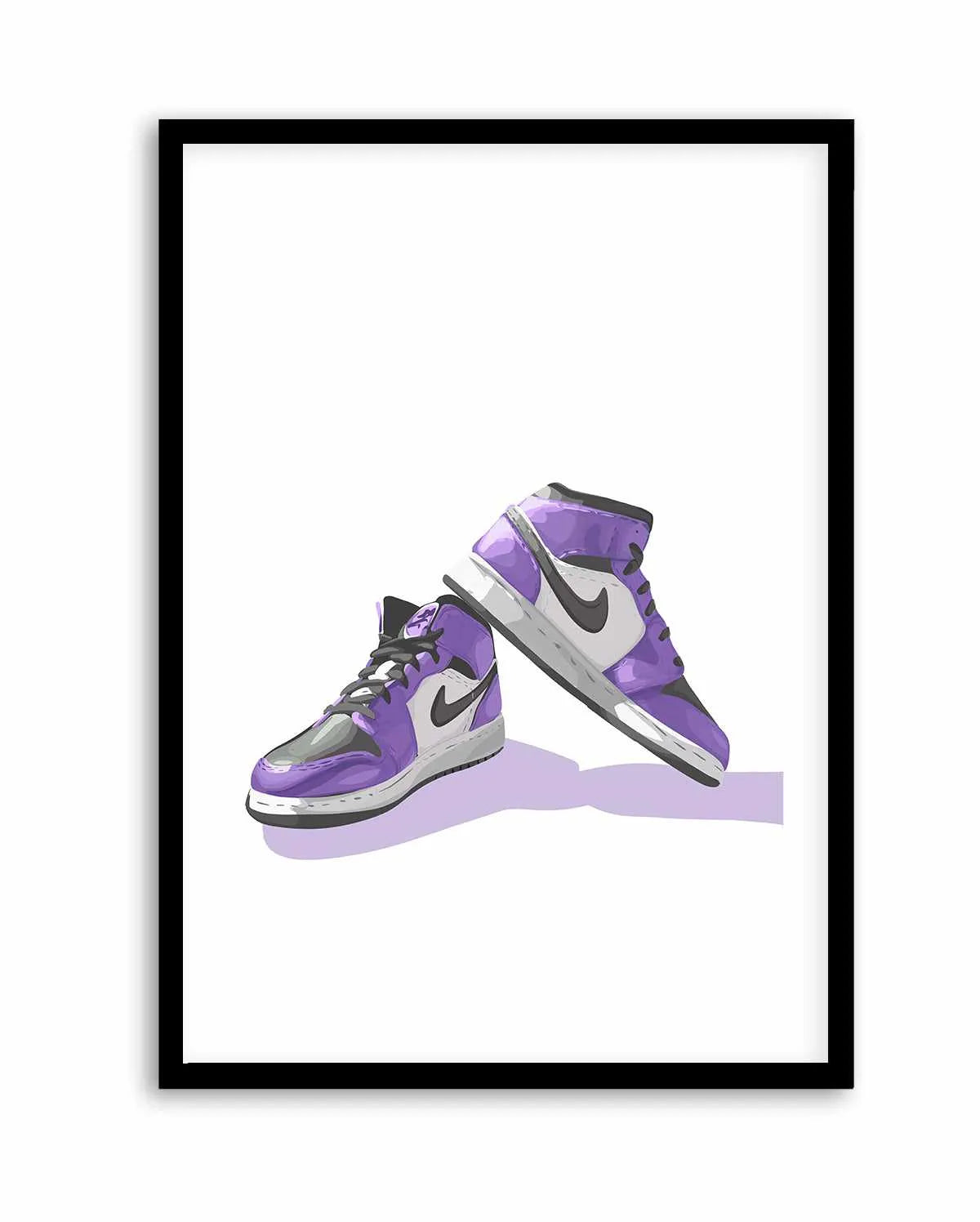 Air Jordans Purple | Art Print from Olive et Oriel where you can shop wallpaper and artworks online