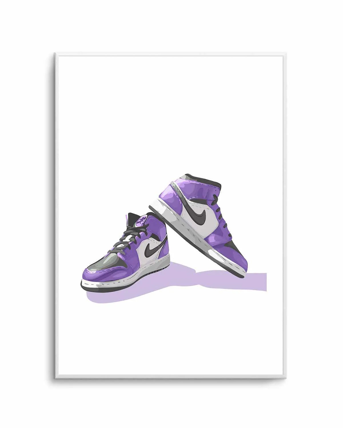 Air Jordans Purple | Art Print from Olive et Oriel where you can shop wallpaper and artworks online