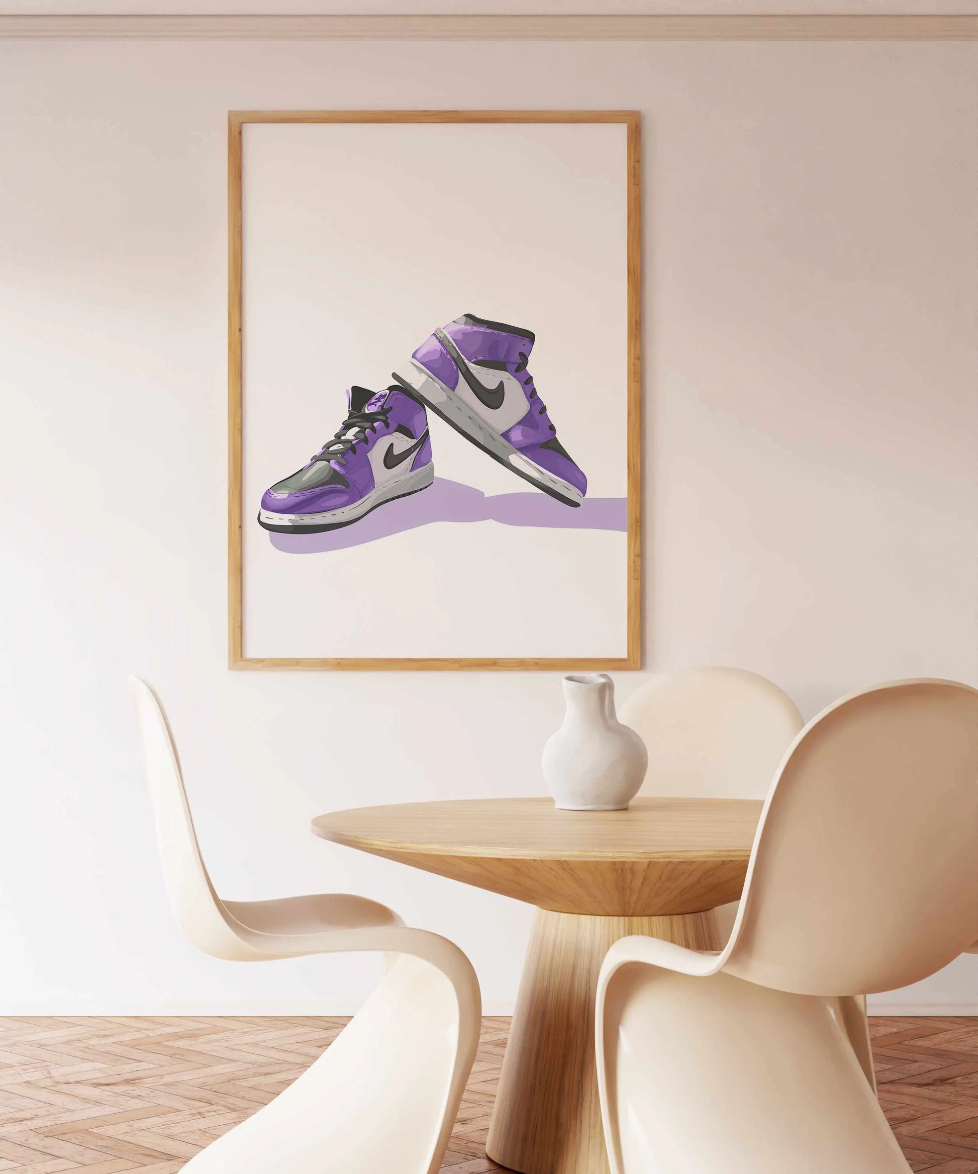 Air Jordans Purple | Art Print from Olive et Oriel where you can shop wallpaper and artworks online