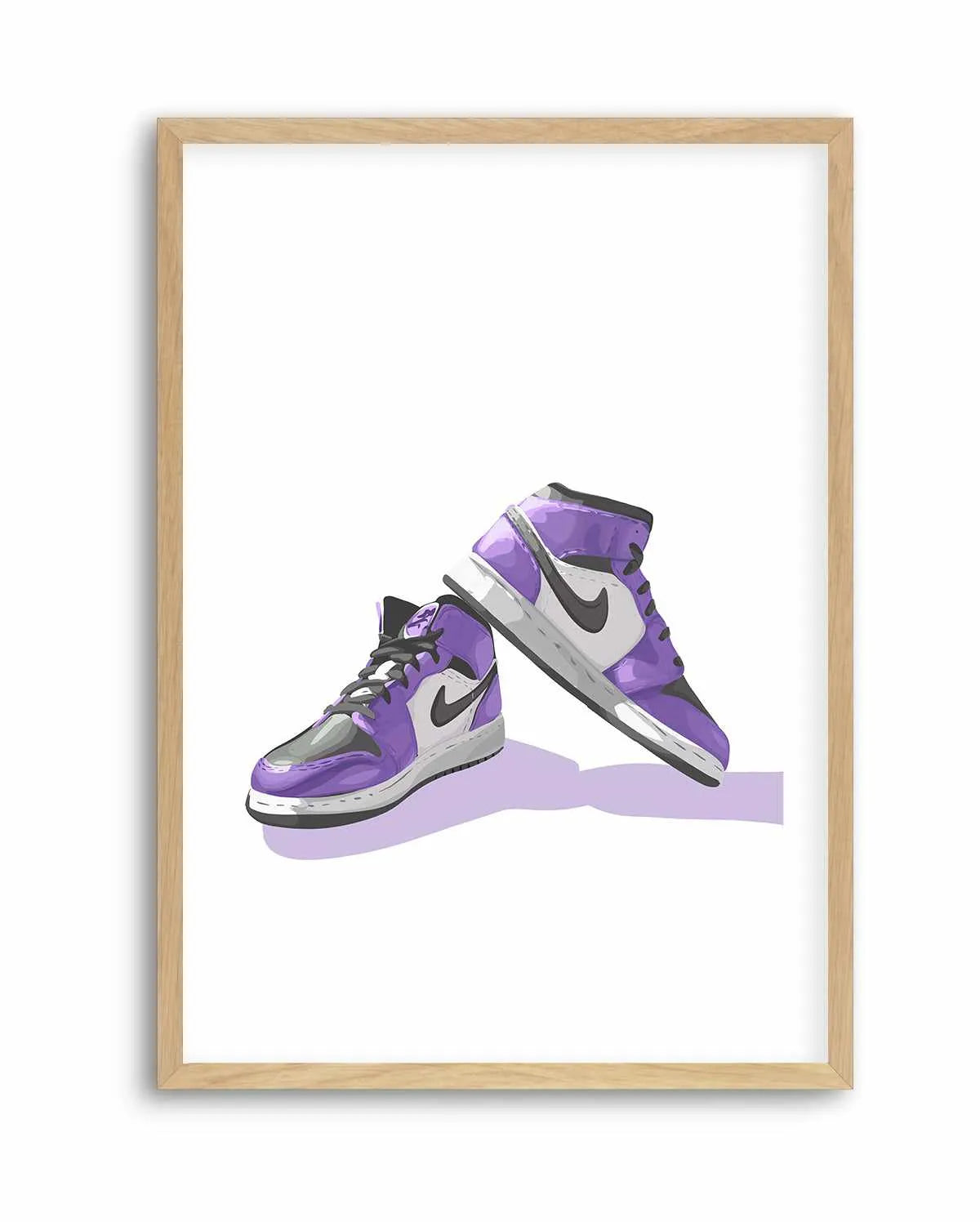 Air Jordans Purple | Art Print from Olive et Oriel where you can shop wallpaper and artworks online