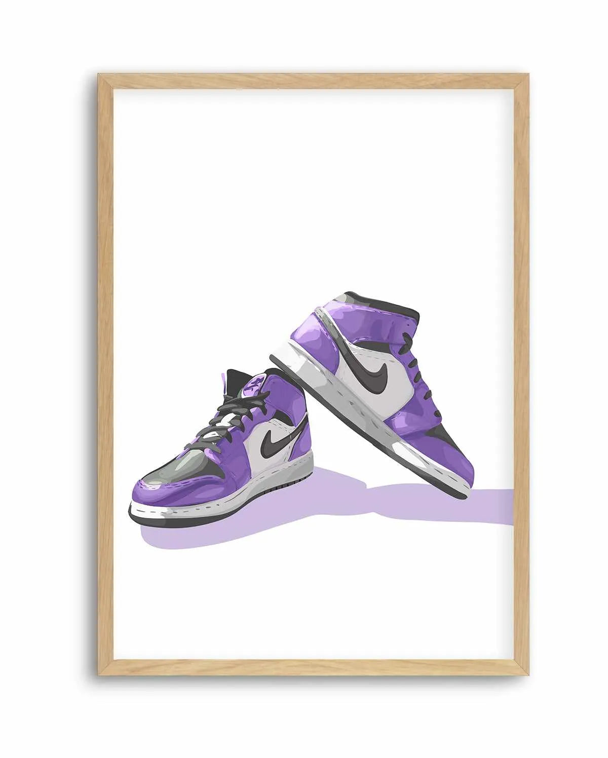 Air Jordans Purple | Art Print from Olive et Oriel where you can shop wallpaper and artworks online