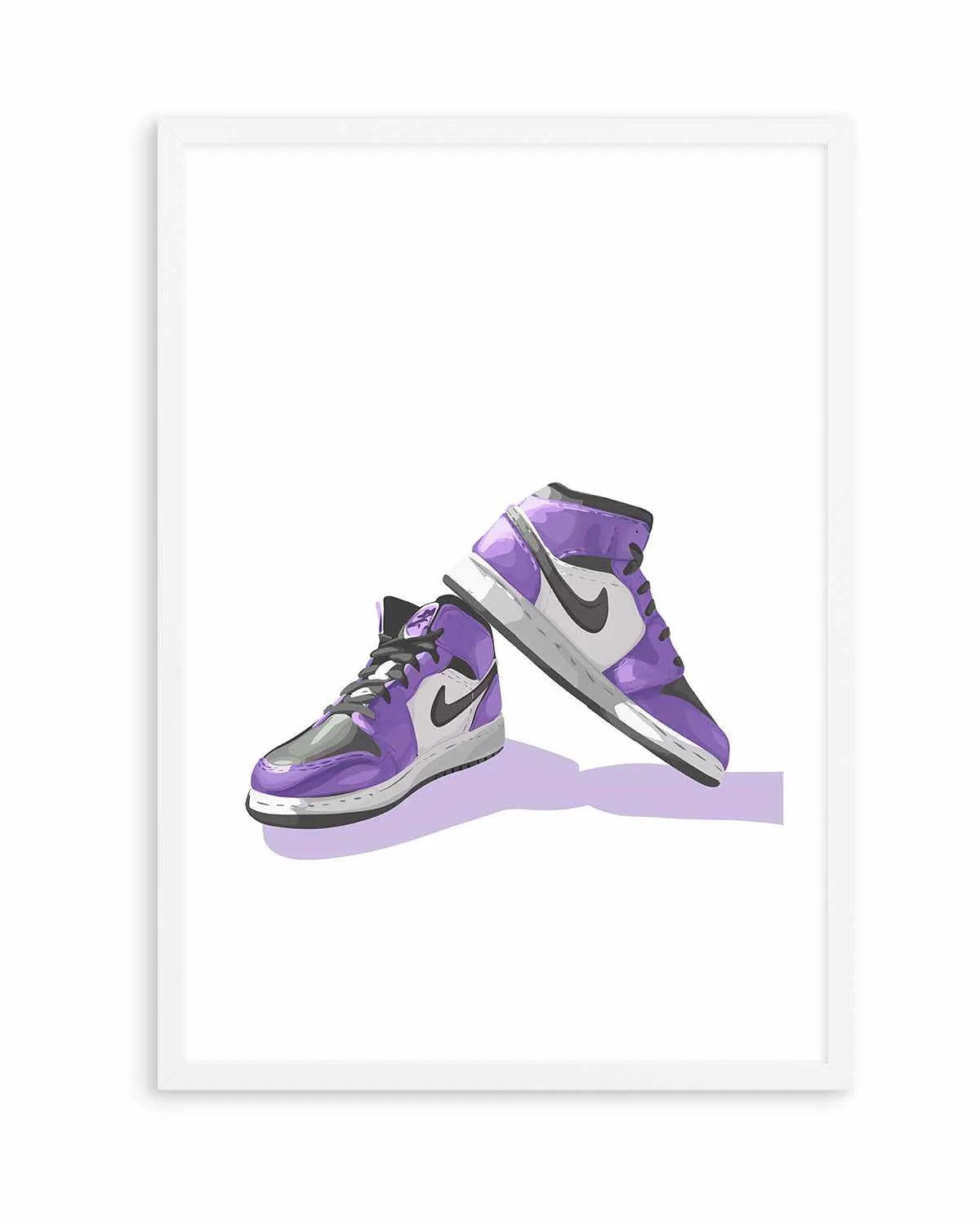 Air Jordans Purple | Art Print from Olive et Oriel where you can shop wallpaper and artworks online