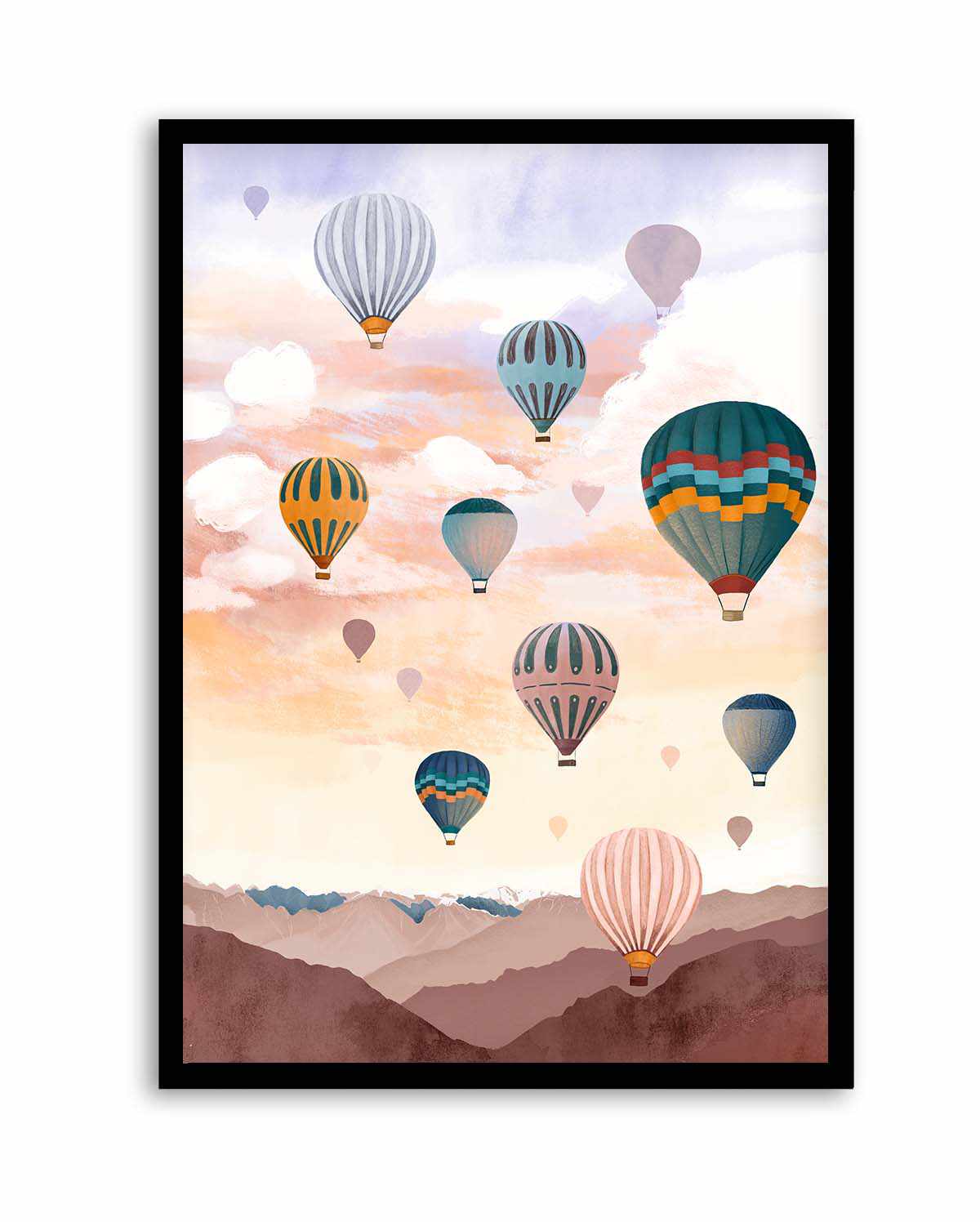 Airballoon Sky by Goed Blauw | Art Print