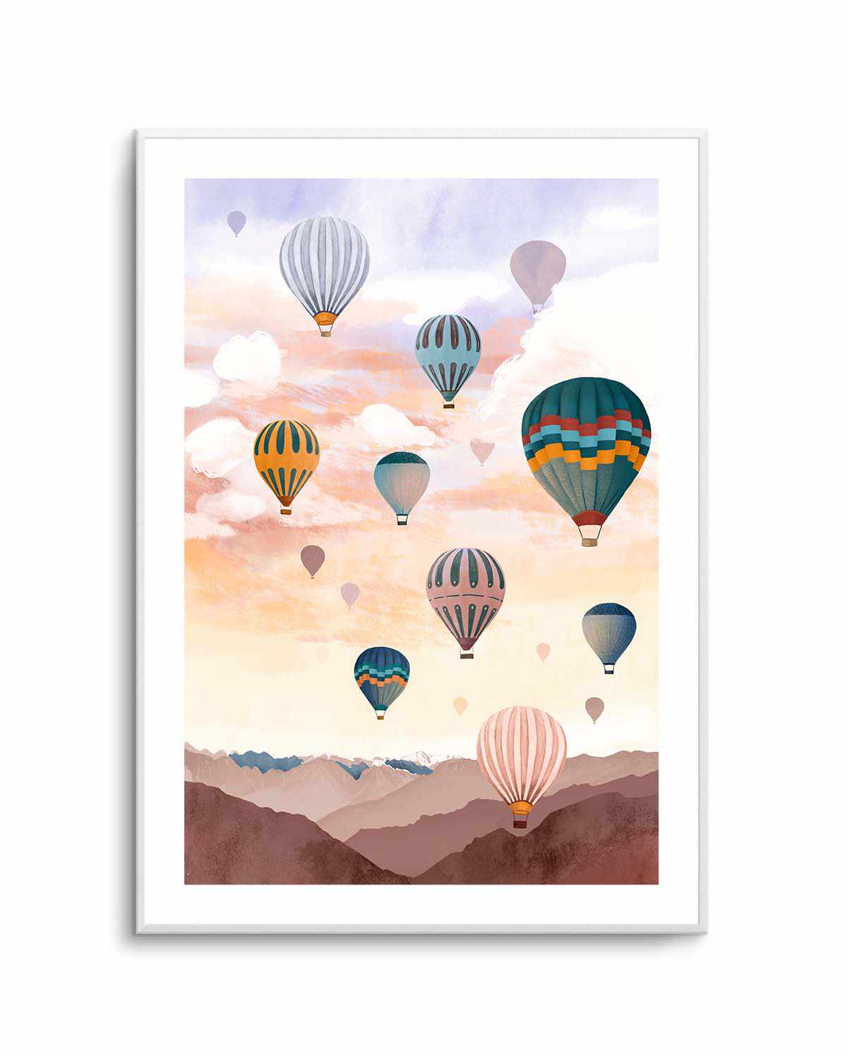 Airballoon Sky by Goed Blauw | Art Print