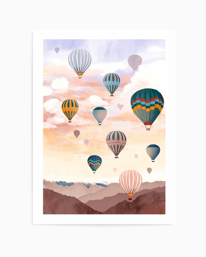 Airballoon Sky by Goed Blauw | Art Print