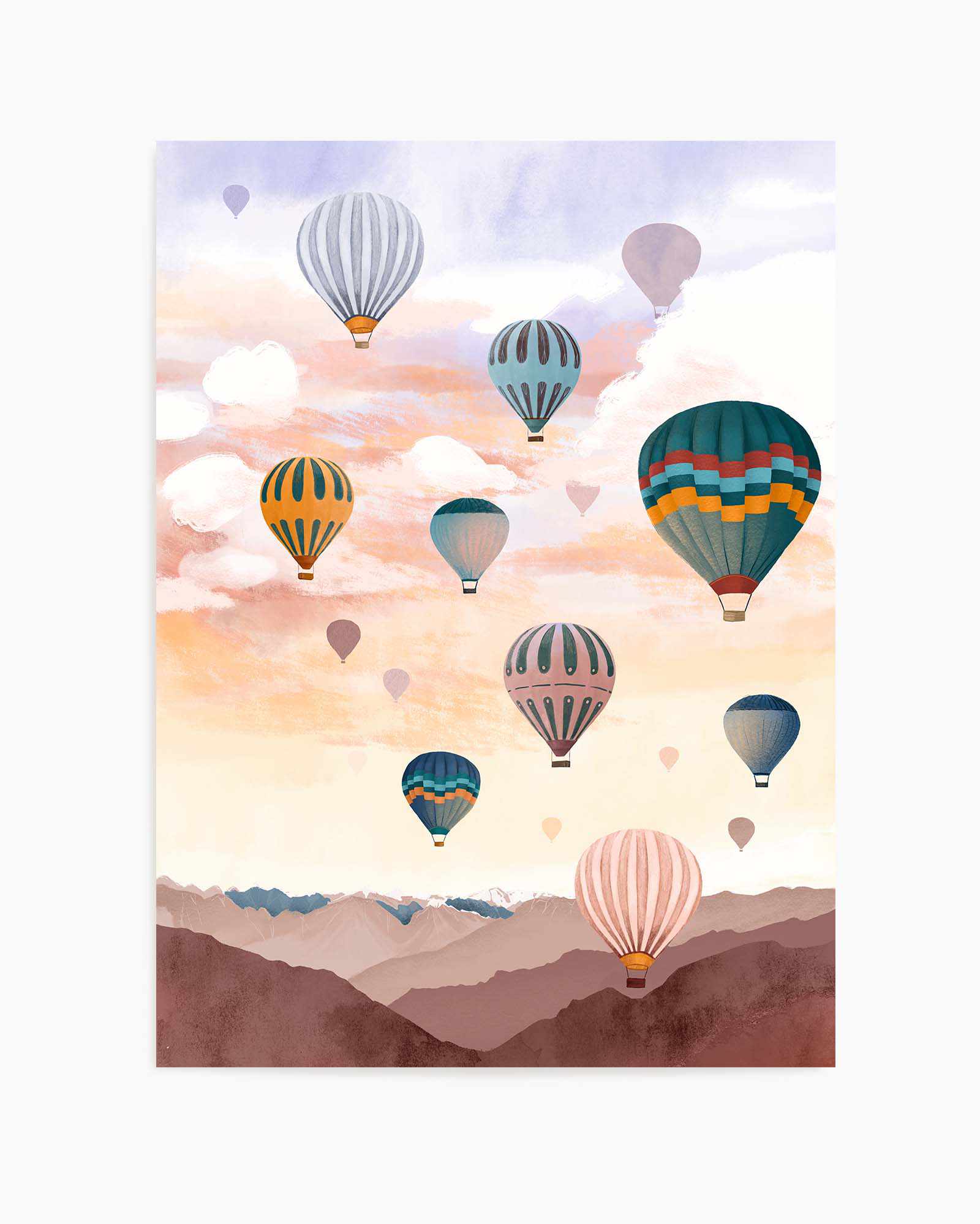 Airballoon Sky by Goed Blauw | Art Print