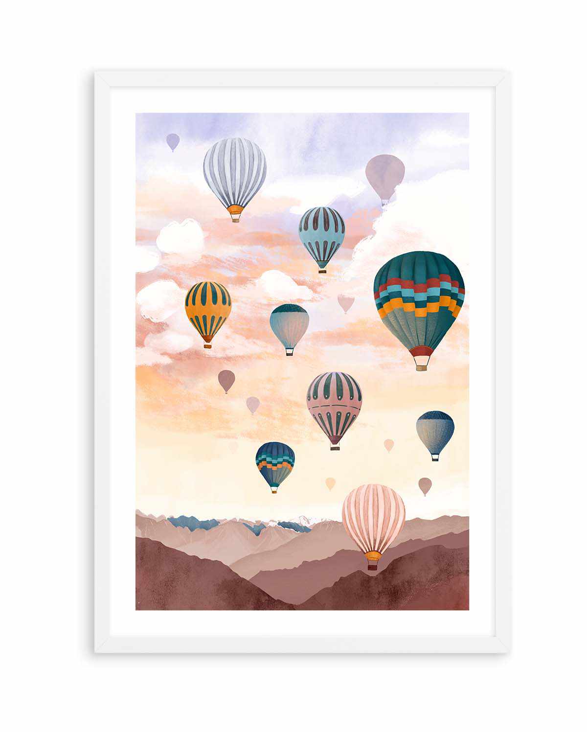 Airballoon Sky by Goed Blauw | Art Print