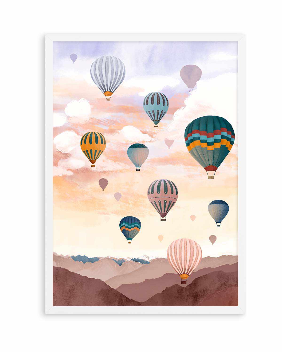 Airballoon Sky by Goed Blauw | Art Print