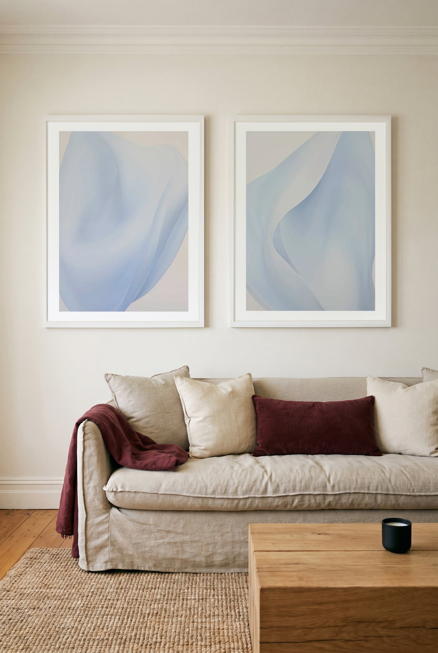 Aire No I & II Art Print Set of 2 | Matching Wall Art