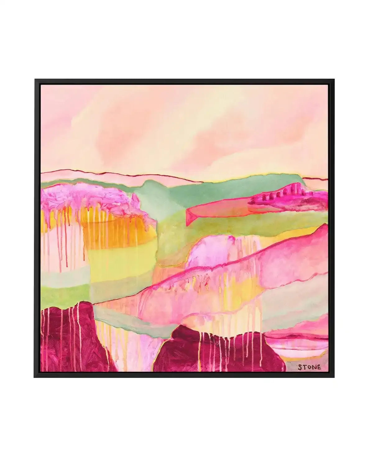 Airlie Sunrise by Belinda Stone | Framed Canvas-CANVAS-You can shop wall art online with Olive et Oriel for everything from abstract art to fun kids wall art. Our beautiful modern art prints and canvas art are available from large canvas prints to wall art paintings and our proudly Australian artwork collection offers only the highest quality framed large wall art and canvas art Australia - You can buy fashion photography prints or Hampton print posters and paintings on canvas from Olive et Orie