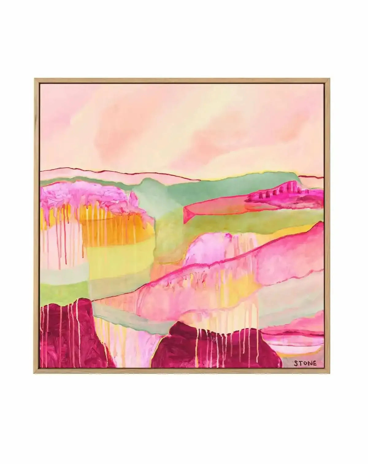 Airlie Sunrise by Belinda Stone | Framed Canvas Art Print from Olive et Oriel where you can shop wallpaper and artworks online