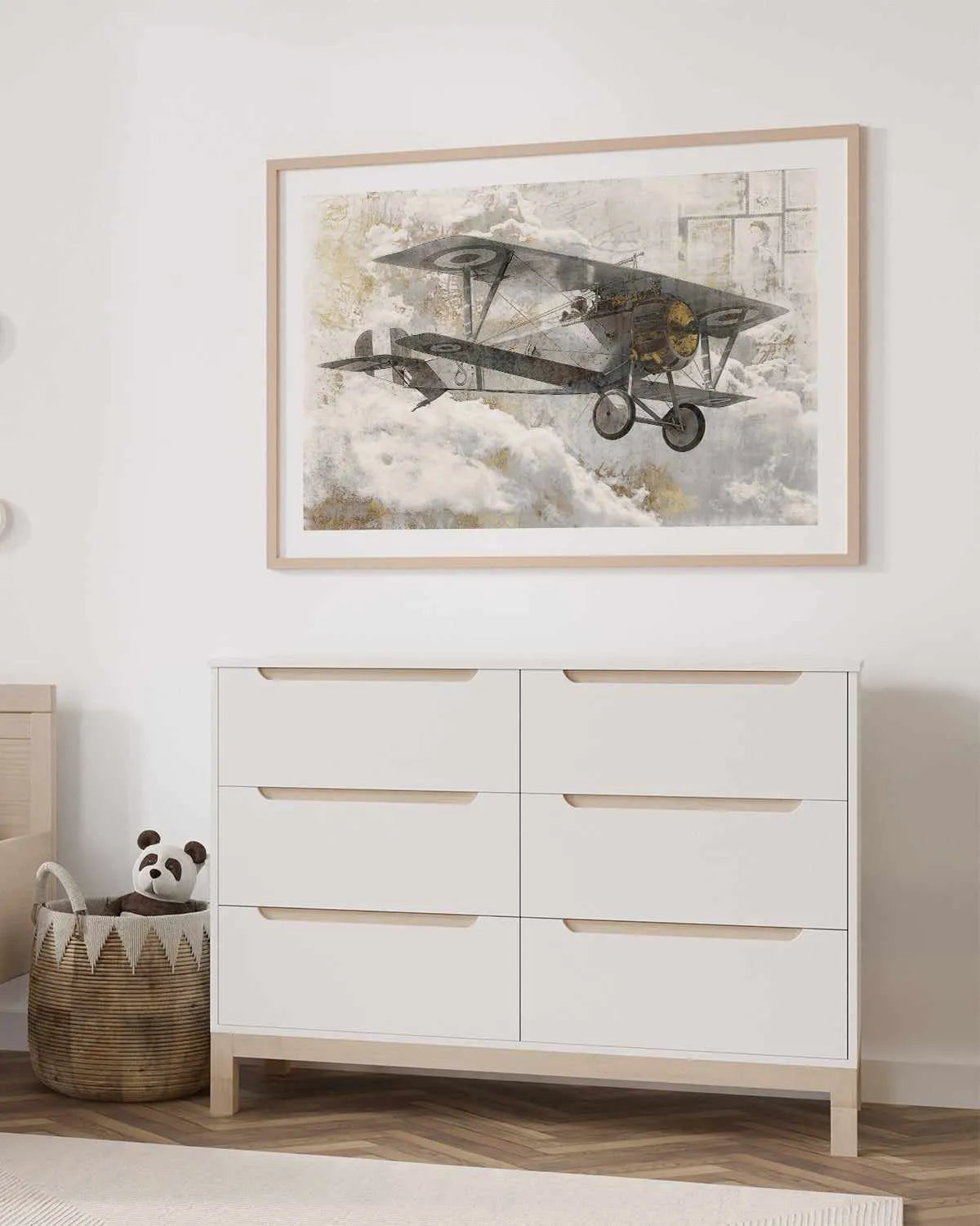 Airplane I Art Print from Olive et Oriel where you can shop wallpaper and artworks online