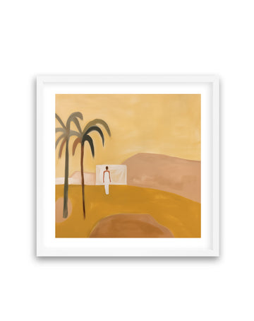 Akamu | White Framed Artwork | CLEARANCE from Olive et Oriel where you can shop wallpaper and artworks online
