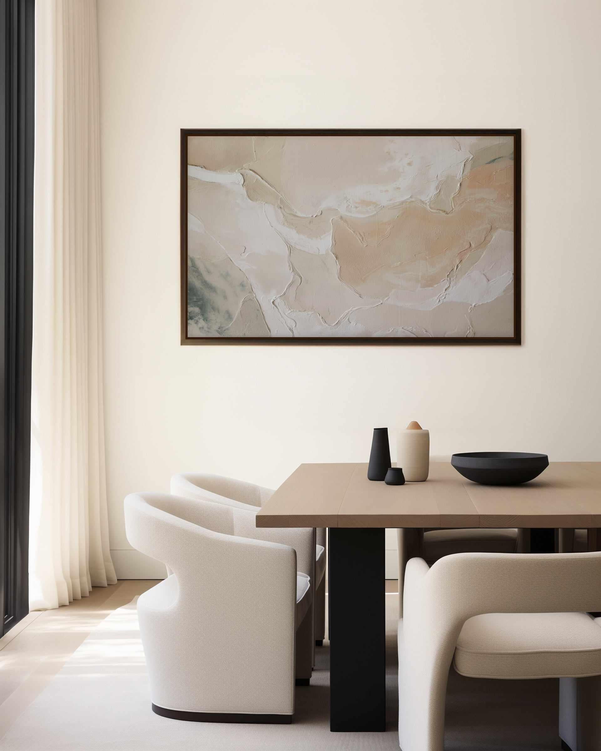 Alabaster Ridge I | Framed Canvas Art Print from Olive et Oriel where you can shop wallpaper and artworks online
