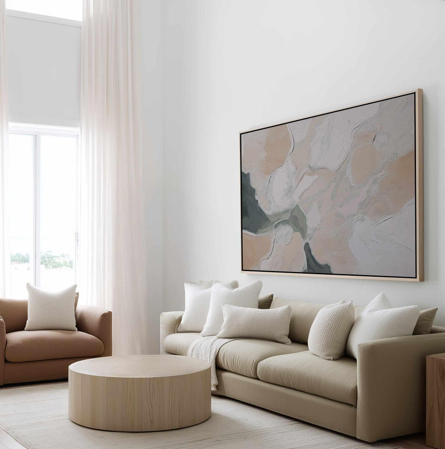 Alabaster Ridge II | Framed Canvas Art Print from Olive et Oriel where you can shop wallpaper and artworks online