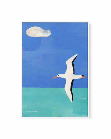Albatross & the Cloud by Henry Rivers | Framed Canvas Art Print from Olive et Oriel where you can shop wallpaper and artworks online