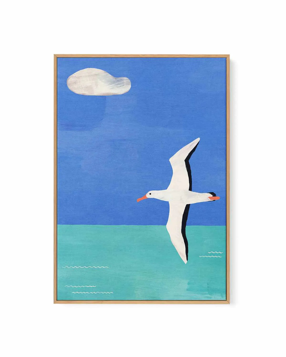 Albatross & the Cloud by Henry Rivers | Framed Canvas Art Print from Olive et Oriel where you can shop wallpaper and artworks online