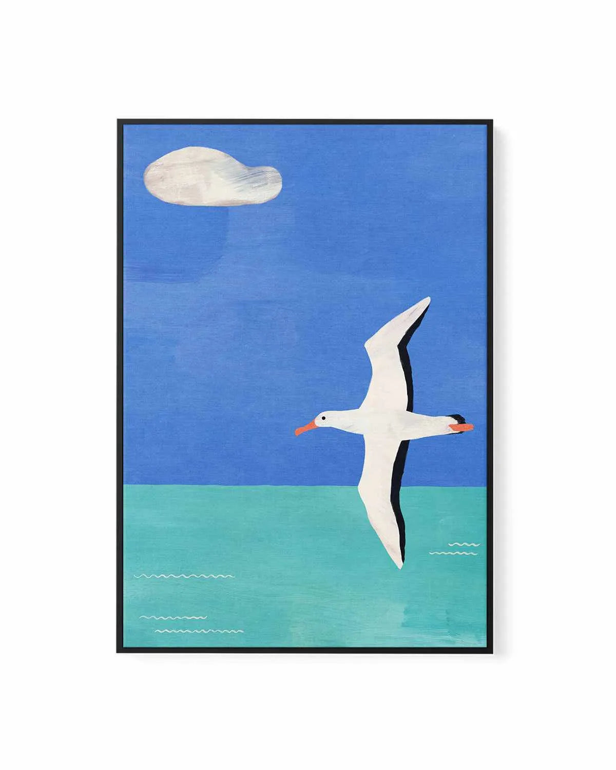 Albatross & the Cloud by Henry Rivers | Framed Canvas Art Print from Olive et Oriel where you can shop wallpaper and artworks online