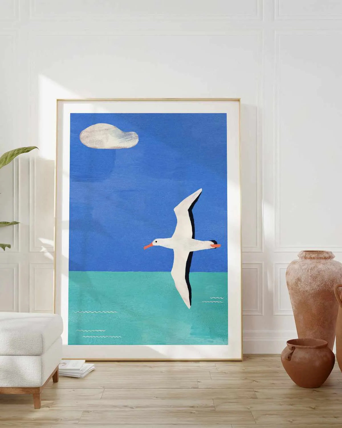 Albatross & the Cloud by Henry Rivers Art Print from Olive et Oriel where you can shop wallpaper and artworks online