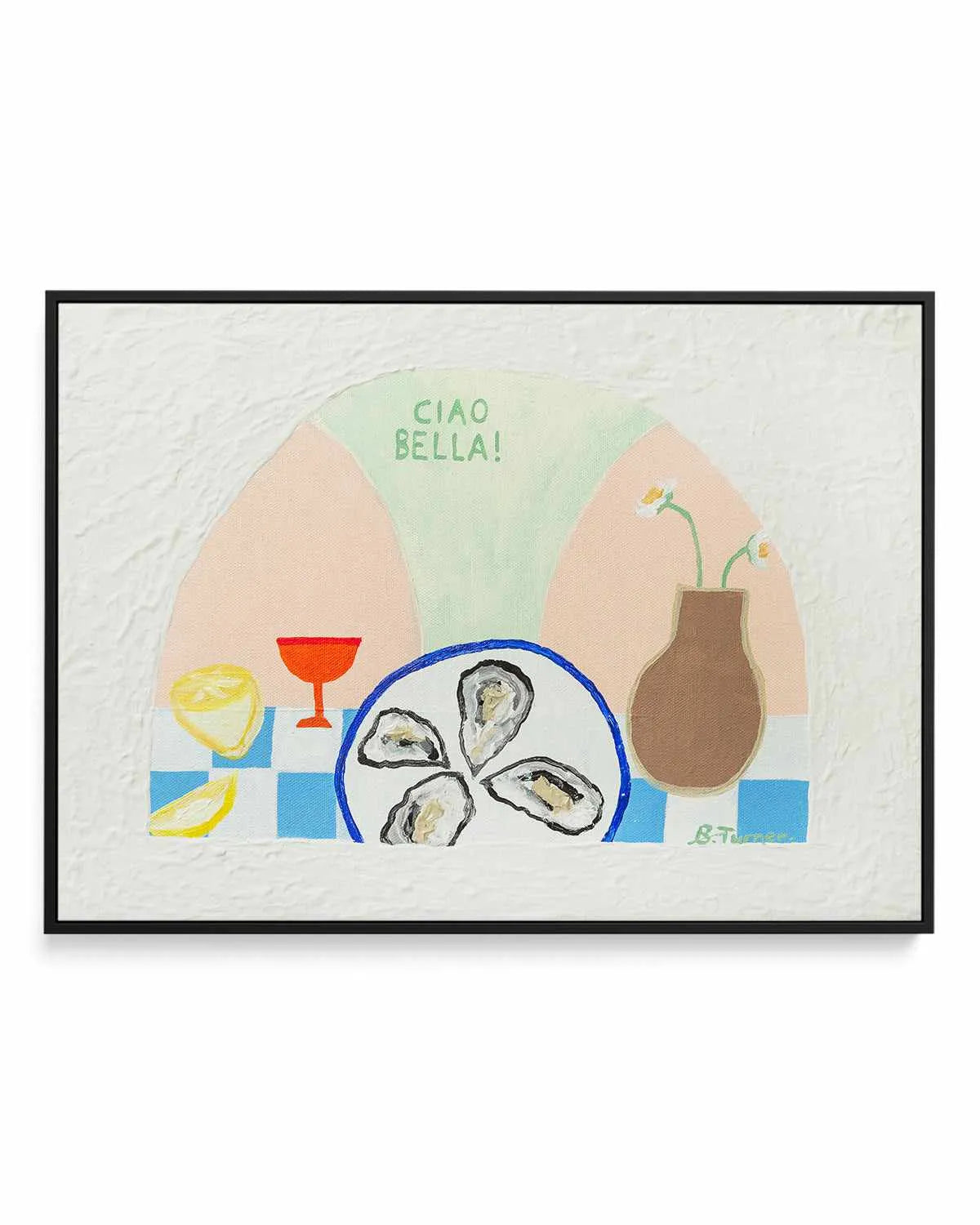 Alfresco by Britney Turner | Framed Canvas Art Print from Olive et Oriel where you can shop wallpaper and artworks online