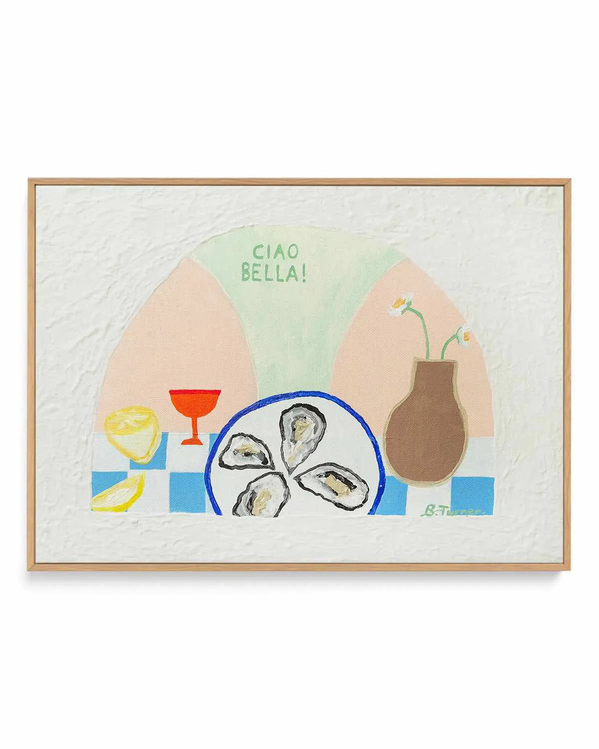 Alfresco by Britney Turner | Framed Canvas Art Print from Olive et Oriel where you can shop wallpaper and artworks online