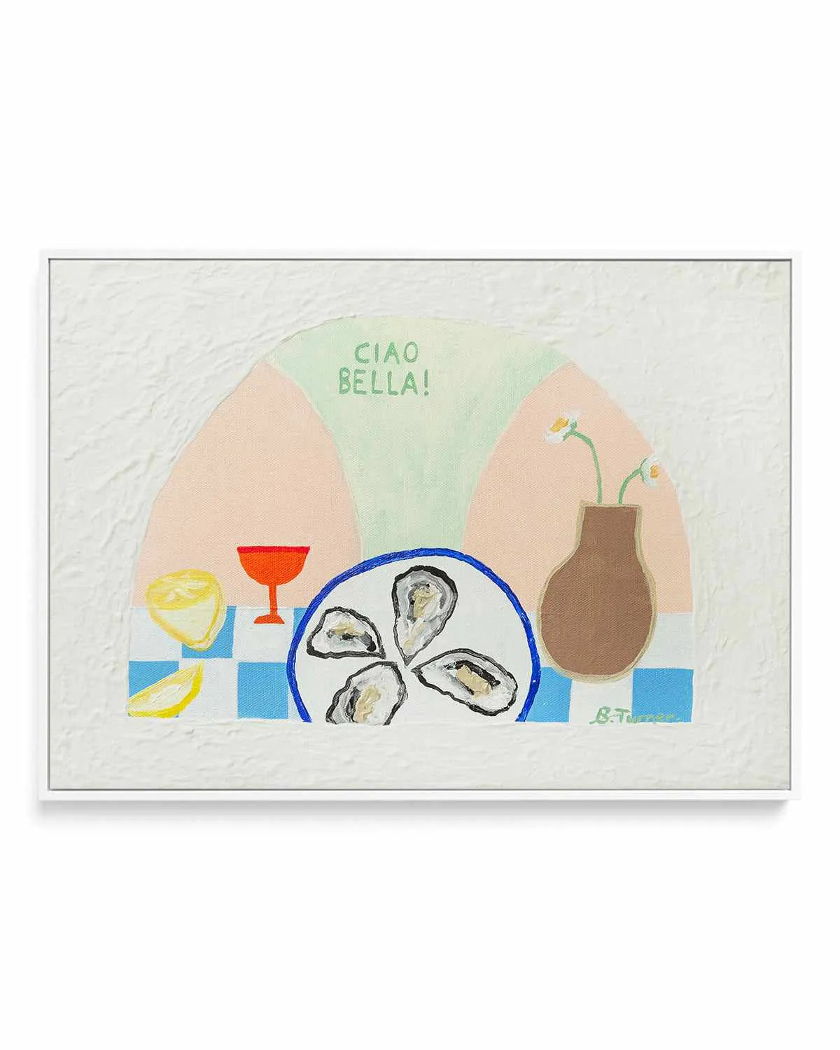 Alfresco by Britney Turner | Framed Canvas Art Print from Olive et Oriel where you can shop wallpaper and artworks online