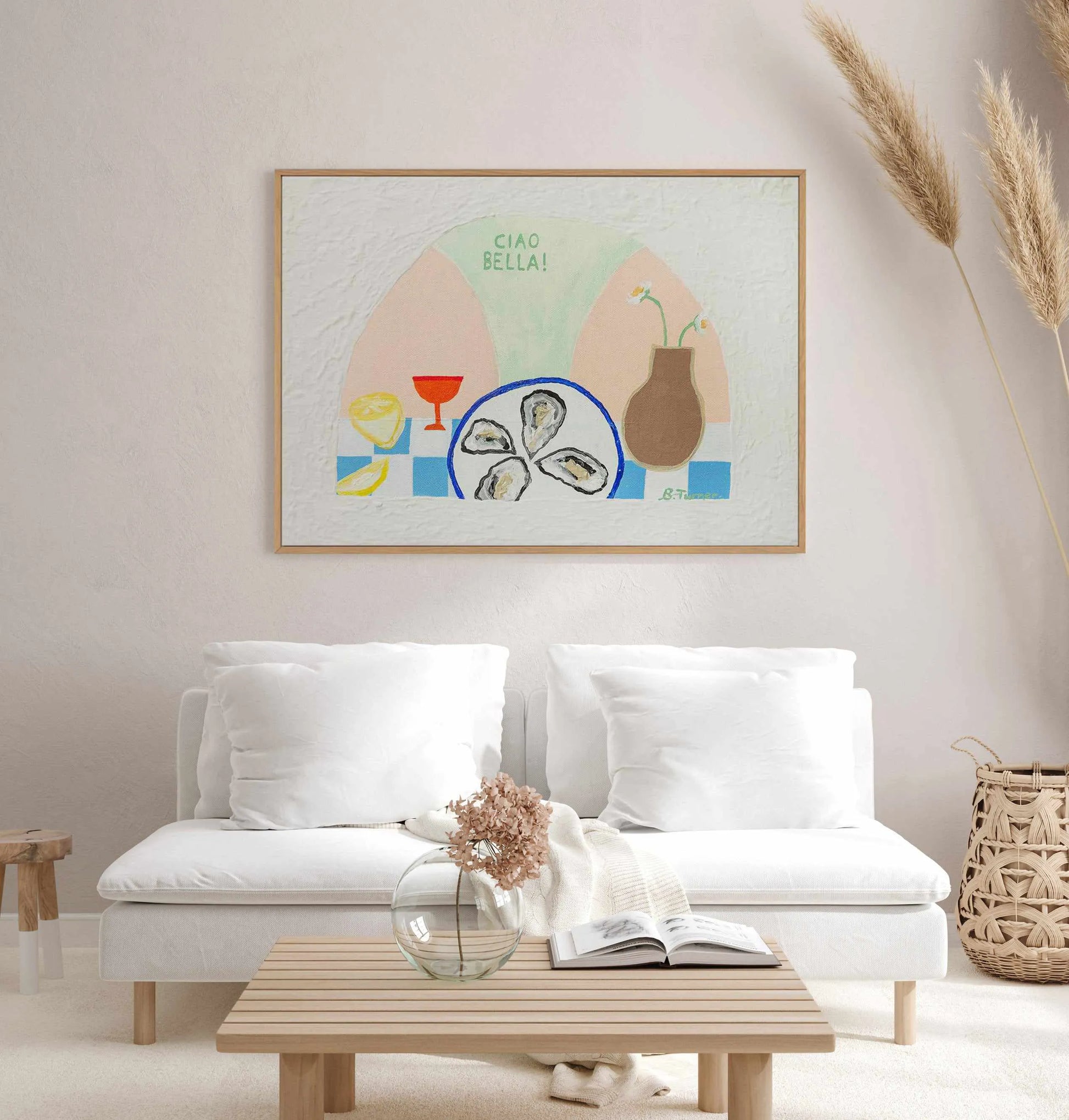 Alfresco by Britney Turner | Framed Canvas Art Print from Olive et Oriel where you can shop wallpaper and artworks online