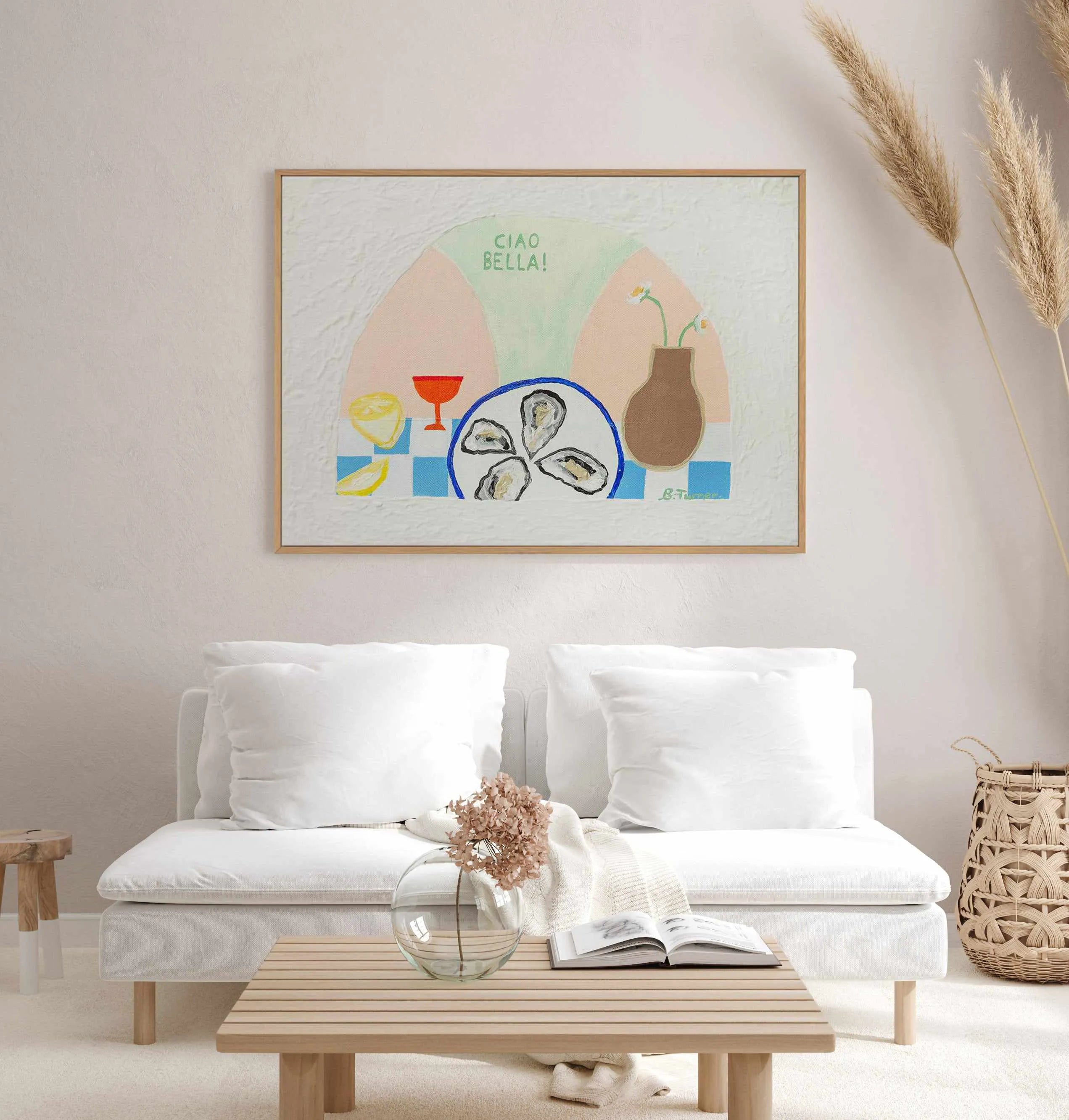 Alfresco by Britney Turner | Framed Canvas Art Print from Olive et Oriel where you can shop wallpaper and artworks online