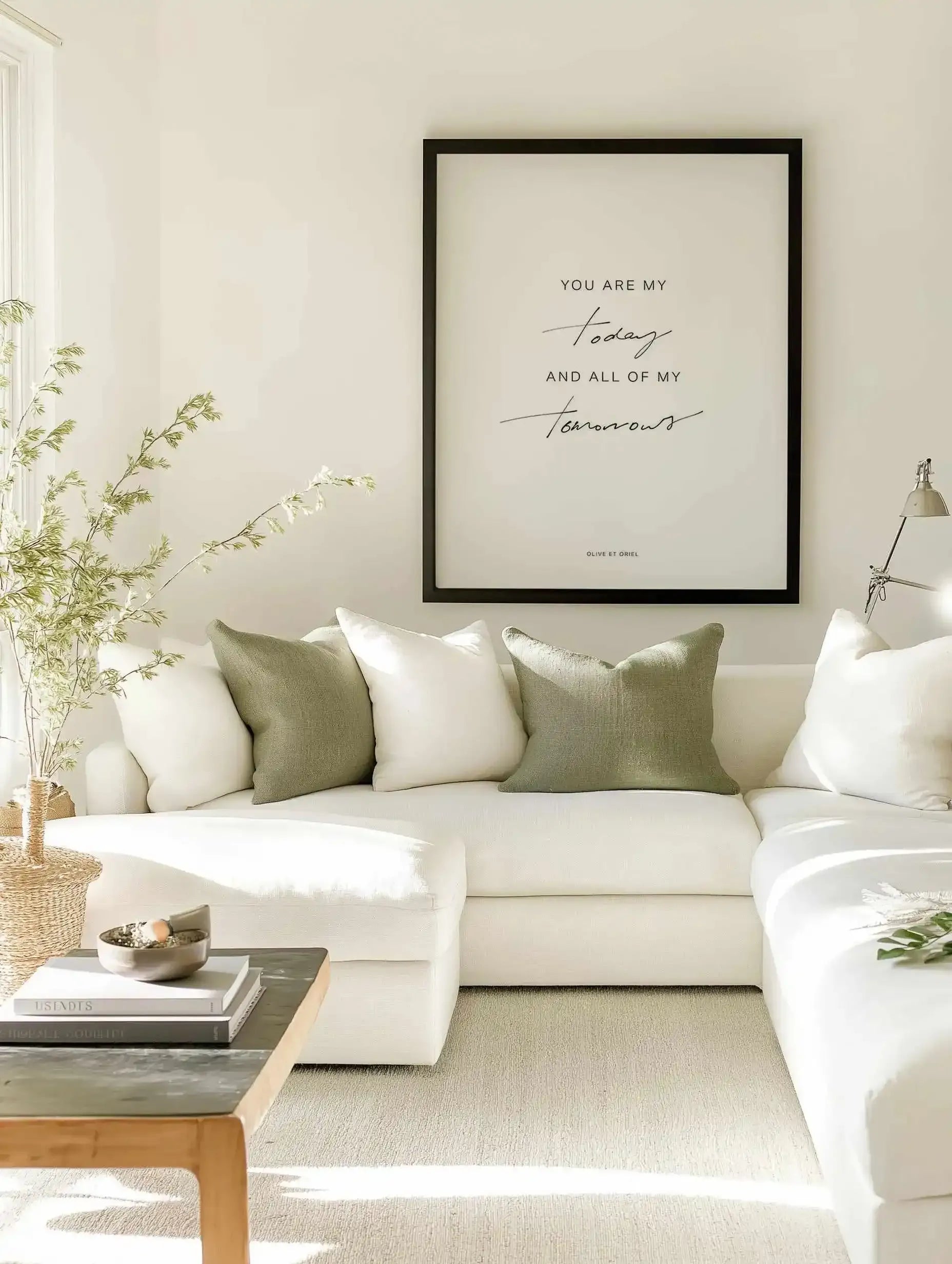 All Of My Tomorrows | Hand scripted Art Print from Olive et Oriel where you can shop wallpaper and artworks online