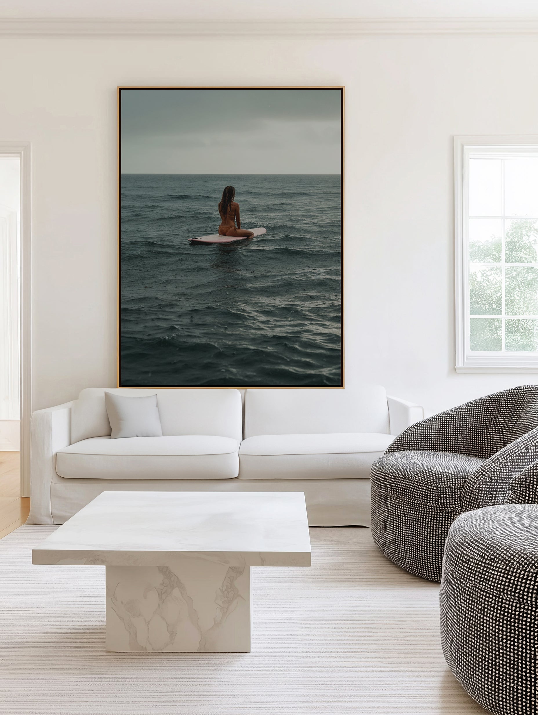 All Rain No Surf | Framed Canvas Art Print from Olive et Oriel where you can shop wallpaper and artworks online